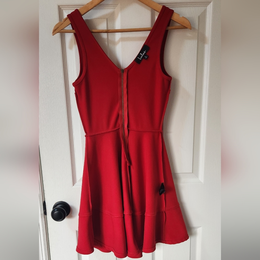Lulus Home Before Daylight Red Square neck Sleeveles. Size:S - Picture 3 of 6